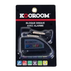 Antivol BLOQUE DISQUE ALUMINIUM AVEC ALARME Noir KOOROOM -Vélos Équipement Magasin antivol bloque disque aluminium avec alarme noir kooroom 3