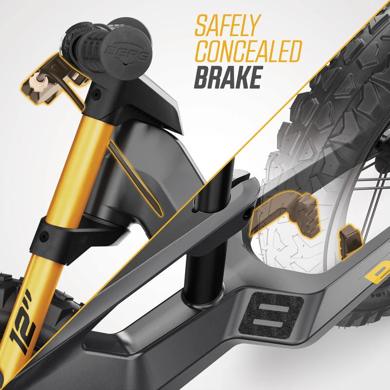 BERG Biky Cross Gris 12 inch vélo enfant draisienne avec frein à mains BERG Biky Cross Gris 12 Inch Vélo Enfant Draisienne Avec Frein à Mains -Vélos Équipement Magasin berg biky cross gris 12 inch velo enfant draisienne avec frein a mains 2