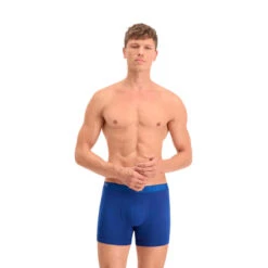 Boxer Sport En Coton Pour Hommes PUMA Bleu (lot De 6) -Vélos Équipement Magasin boxer sport en coton pour hommes puma bleu lot de 6 2