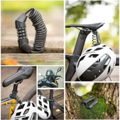 ROCKBROS Câble Antivol Casque Vélo Cadenas à Combinaison à 4 Chiffres Noir 1,5m -Vélos Équipement Magasin cable antivol casque velo cadenas a combinaison a 4 chiffres noir 15m 6