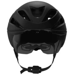 CASQUE TRIATHLON AVEC ECRAN AMOVIBLE CATEGORIE 3 ET BOUCLE MAGNETIQUE NOIR MAT -Vélos Équipement Magasin casque triathlon avec ecran amovible categorie 3 et boucle magnetique noir mat 4