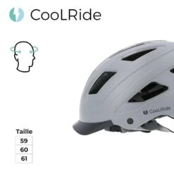 Casque Vélo Adulte Avec LED 59-61 Cm Multisport Gris Avec Visère Intégrée -Vélos Équipement Magasin casque velo adulte avec led 59 61 cm multisport gris avec visere integree 5