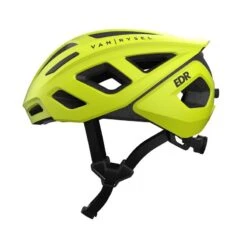 CASQUE VELO ROUTE ROADR 500 JAUNE FLUO -Vélos Équipement Magasin casque velo route roadr 500 jaune fluo 2