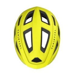 CASQUE VELO ROUTE ROADR 500 JAUNE FLUO -Vélos Équipement Magasin casque velo route roadr 500 jaune fluo 5