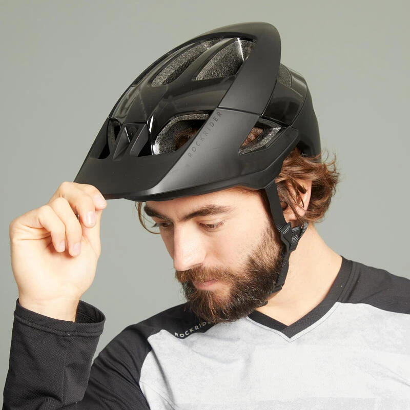 CASQUE VTT AM ENDURO FEEL NOIR Rockrider CASQUE VTT AM ENDURO FEEL NOIR -Vélos Équipement Magasin casque vtt am enduro feel noir 1