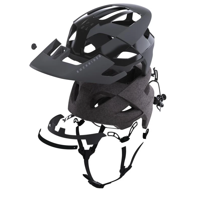 CASQUE VTT AM ENDURO FEEL NOIR Rockrider CASQUE VTT AM ENDURO FEEL NOIR -Vélos Équipement Magasin casque vtt am enduro feel noir 4