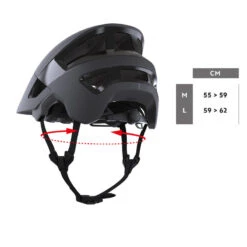 Rockrider CASQUE VTT AM ENDURO FEEL NOIR 7 Rockrider CASQUE VTT AM ENDURO FEEL NOIR -Vélos Équipement Magasin casque vtt am enduro feel noir 5