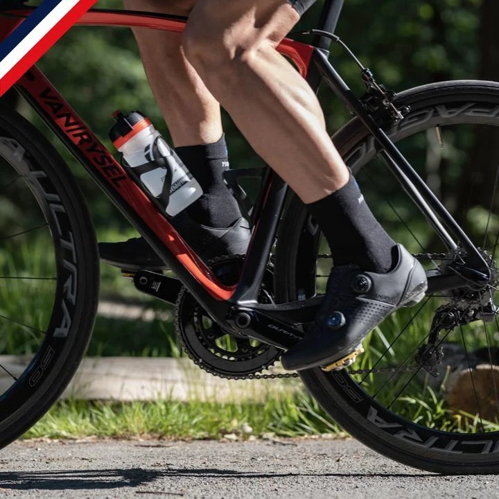 Chaussettes de cyclisme Noire Unie Chaussettes De Cyclisme Noire Unie -Vélos Équipement Magasin chaussettes de cyclisme noire unie 2