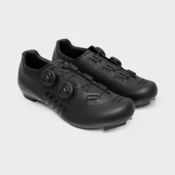 Chaussures Vélo Route Cyclisme Homme Et Femme Revolve Noir
