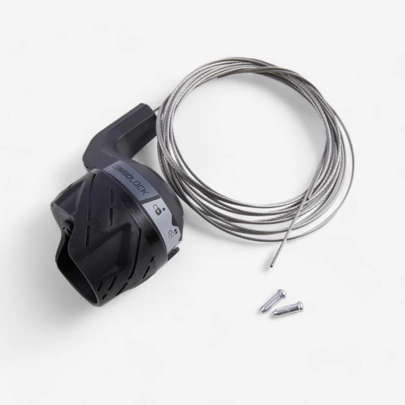 COMBOLOCK 3 POSITIONS - 2 CABLES - TIRAGE 18MM V2 Rockrider COMBOLOCK 3 POSITIONS - 2 CABLES - TIRAGE 18MM V2 -Vélos Équipement Magasin combolock 3 positions 2 cables tirage 18mm v2