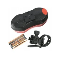 Feu Arrière De Vélo Rouge - 2 LEDs - Feu De Vélo + Piles -Vélos Équipement Magasin feu arriere de velo rouge 2 leds feu de velo piles 2