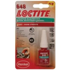 Fixation BlocPresse Produit D'Assemblage Haute 648 (5 Ml) - Loctite 1804409 Vert