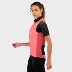 Gilet Vélo Coupe-vent Femme Cyclisme V1-W Cancano Corail -Vélos Équipement Magasin gilet velo coupe vent femme cyclisme v1 w cancano corail 2