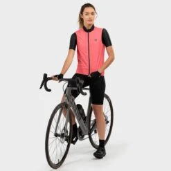 Gilet Vélo Coupe-vent Femme Cyclisme V1-W Cancano Corail -Vélos Équipement Magasin gilet velo coupe vent femme cyclisme v1 w cancano corail 3