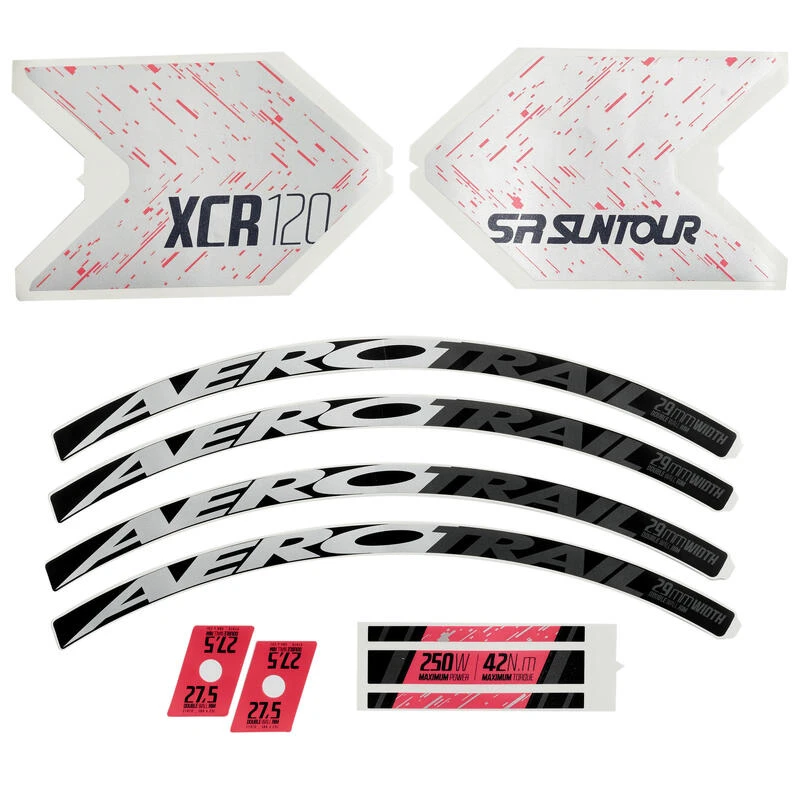 KIT STICKERS E-ST500 ROSE Rockrider KIT STICKERS E-ST500 ROSE -Vélos Équipement Magasin kit stickers e st500 rose