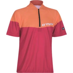 BTWIN Maillot Manches Courtes Vélo Enfant 500 Rouge