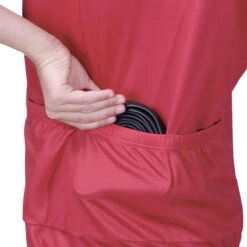 BTWIN Maillot Manches Courtes Vélo Enfant 500 Rouge -Vélos Équipement Magasin maillot manches courtes velo enfant 500 rouge 6