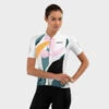Maillot Vélo Manches Courtes Femme Cyclisme M2 Pinerolo Blanc -Vélos Équipement Magasin maillot velo manches courtes femme cyclisme m2 pinerolo blanc