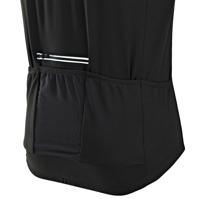 MAILLOT VELO ROUTE MANCHES LONGUES MI-SAISON HOMME - RC100 NOIR MAILLOT VELO ROUTE MANCHES LONGUES MI-SAISON HOMME - RC100 NOIR -Vélos Équipement Magasin maillot velo route manches longues mi saison homme rc100 noir 4