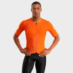 Maillot Vélo Ultraléger Homme Cyclisme SRX PRO Altea Orange Vif