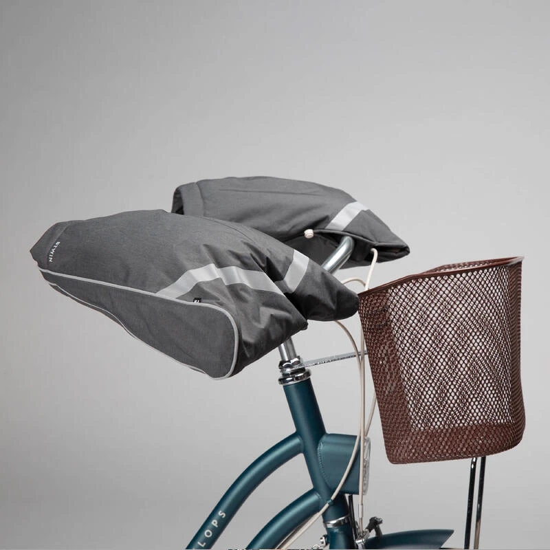MANCHONS EN TISSU CHAUD ET IMPERMEABLE AMOVIBLES VELO VILLE 940 GRIS BTWIN MANCHONS EN TISSU CHAUD ET IMPERMEABLE AMOVIBLES VELO VILLE 940 GRIS -Vélos Équipement Magasin manchons en tissu chaud et impermeable amovibles velo ville 940 gris 4