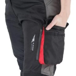 Pantalon ROADTRIP FEMME PANT Femme Noir/Gris Foncé/Rouge DXR -Vélos Équipement Magasin pantalon roadtrip femme pant femme noirgris foncerouge dxr 5