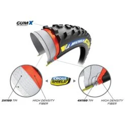 Pneu Vtt 29x2.35 Michelin Wild Xc Racing Line Tubeless Ready Noir Ts (60-622) -Vélos Équipement Magasin pneu vtt 29x235 michelin wild xc racing line tubeless ready noir ts 60 622 2