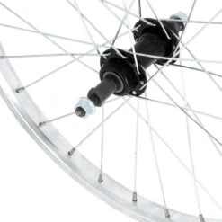 BTWIN Roue Vélo Enfant 20 Pouces Arrière Simple Paroi Roue Libre Argent