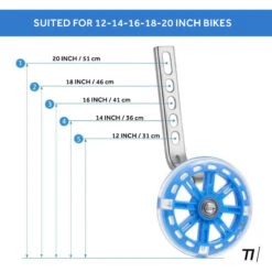 Roues D'entraînement Pour Vélo Pour Enfants De 12 à 20 Pouces - Noir -Vélos Équipement Magasin roues dentrainement pour velo pour enfants de 12 a 20 pouces noir 2