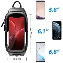 Sacoche De Cadre Pour Smartphone Sous 6,8 Pouces ROCKBROS B68- Écran Tactile -Vélos Équipement Magasin sacoche de cadre pour smartphone sous 68 pouces rockbros b68 ecran tactile 4