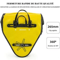 ROCKBROS Sacoche De Vélo Arrière Porte-Bagage Étanche Sac De Rangement VTT 20 L Jaune -Vélos Équipement Magasin sacoche de velo arriere porte bagage etanche sac de rangement vtt 20 l jaune 5