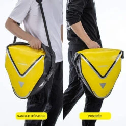 ROCKBROS Sacoche De Vélo Arrière Porte-Bagage Étanche Sac De Rangement VTT 20 L Jaune -Vélos Équipement Magasin sacoche de velo arriere porte bagage etanche sac de rangement vtt 20 l jaune 6