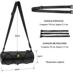 ROCKBROS Sacoche De Vélo/VTT/VTC Cadre Sac De Guidon Vélo 2,4L Sac à Bandoulière Noir -Vélos Équipement Magasin sacoche de velovttvtc cadre sac de guidon velo 24l sac a bandouliere noir 3