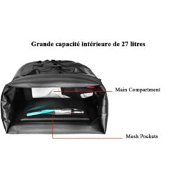 ROCKBROS Sacoche Vélo Porte Bagages Multifonctionnel Sac De Siège De Vélo Étanche 20-27L -Vélos Équipement Magasin sacoche velo porte bagages multifonctionnel sac de siege de velo etanche 20 27l 5