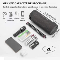 ROCKBROS Sac/Sacoche Vélo Guidon Avant VTT étanche Panier Vélo 2L Étanche Noir -Vélos Équipement Magasin sacsacoche velo guidon avant vtt etanche panier velo 2l etanche noir 4