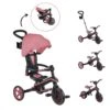 GLOBBER Tricycle EXPLORER 4-en-1 Évolutif & Pliable Rose Pastel -Vélos Équipement Magasin tricycle explorer 4 en 1 evolutif and pliable rose pastel