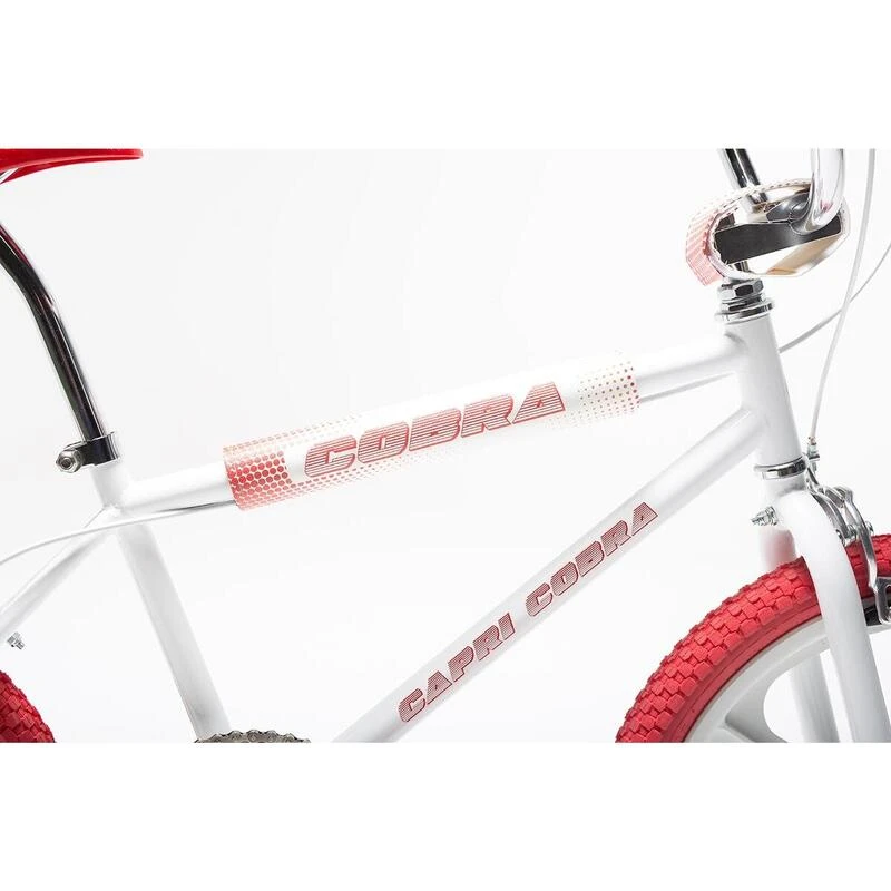 Vélo BMX rétro Capri Cobra blanc - rouge Vélo BMX Rétro Capri Cobra Blanc - Rouge -Vélos Équipement Magasin velo bmx retro capri cobra blanc rouge 1