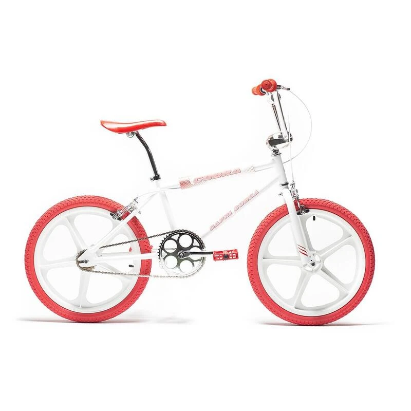 Vélo BMX rétro Capri Cobra blanc - rouge Vélo BMX Rétro Capri Cobra Blanc - Rouge -Vélos Équipement Magasin velo bmx retro capri cobra blanc rouge