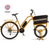 VÉLO CARGO COMPACT ELECTRIQUE 500w - CONFORT ORANGE