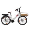 Vélo Cargo Compact électrique - Familéö 3 Vitesses Blanc