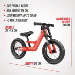 Berg Vélo D’équilibre Biky City Rouge 6 Berg Vélo D’équilibre Biky City Rouge -Vélos Équipement Magasin velo dequilibre biky city rouge 4