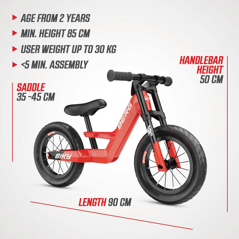 Vélo d’équilibre Biky City Rouge Berg Vélo D’équilibre Biky City Rouge -Vélos Équipement Magasin velo dequilibre biky city rouge 4