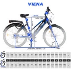 Vélo Électrique Urbanbiker VTC Viena 23 Bleu, Roues 26",960Wh (48v 20Ah) -Vélos Équipement Magasin velo electrique urbanbiker vtc viena 23 bleu roues 26960wh 48v 20ah 6
