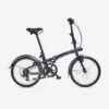 BTWIN VÉLO PLIANT FOLD 500 BLEU FONCE -Vélos Équipement Magasin velo pliant fold 500 bleu fonce
