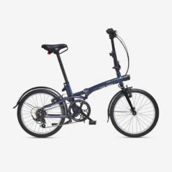 BTWIN VÉLO PLIANT FOLD 500 BLEU FONCE