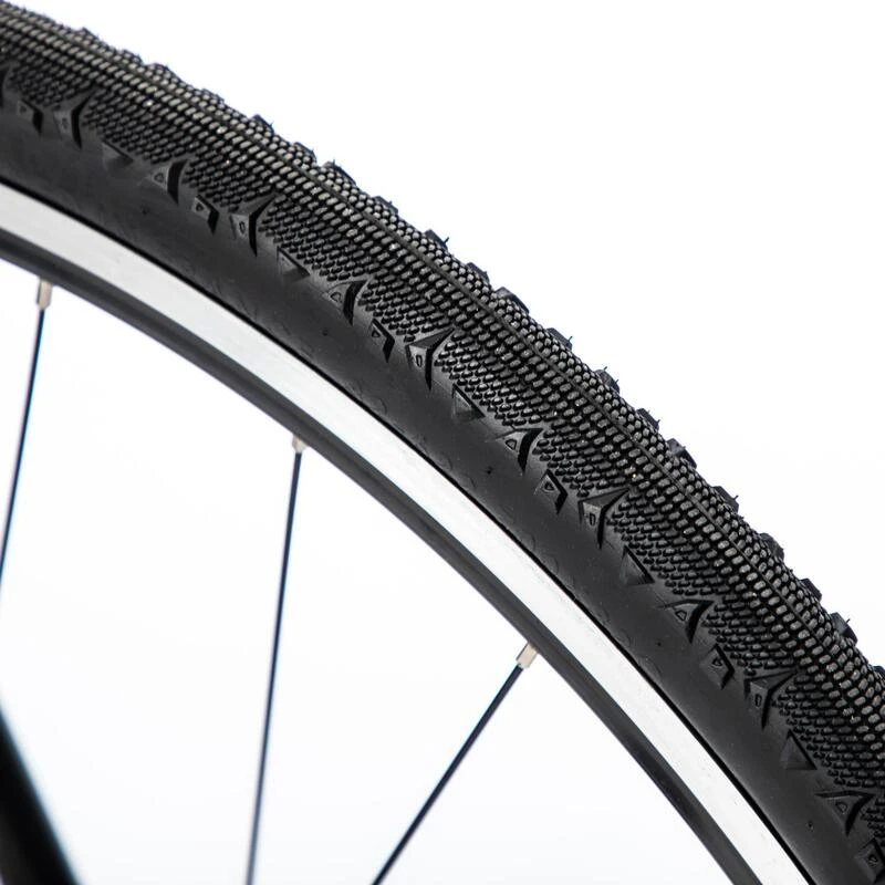 VELO ROUTE HOMME CYCLOTOURISME RC100 GRIS VELO ROUTE HOMME CYCLOTOURISME RC100 GRIS -Vélos Équipement Magasin velo route homme cyclotourisme rc100 gris 1