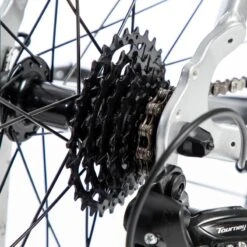 VELO ROUTE HOMME CYCLOTOURISME RC100 GRIS 8 VELO ROUTE HOMME CYCLOTOURISME RC100 GRIS -Vélos Équipement Magasin velo route homme cyclotourisme rc100 gris 6