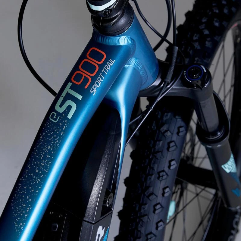 Vélo VTT électrique semi-rigide 27'5"+, e-ST 900 Turquoise Rockrider Vélo VTT électrique Semi-rigide 27'5"+, E-ST 900 Turquoise -Vélos Équipement Magasin velo vtt electrique semi rigide 275 e st 900 turquoise 7