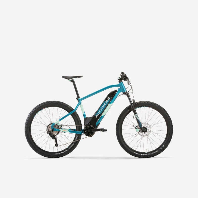 Vélo VTT électrique semi-rigide 27'5"+, e-ST 900 Turquoise Rockrider Vélo VTT électrique Semi-rigide 27'5"+, E-ST 900 Turquoise -Vélos Équipement Magasin velo vtt electrique semi rigide 275 e st 900 turquoise