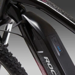 Rockrider Vélo VTT électrique Semi-rigide 27,5", E-ST520 Noir Violet -Vélos Équipement Magasin velo vtt electrique semi rigide 275 e st520 noir violet 4